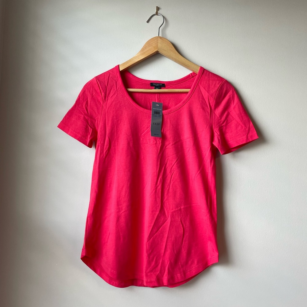 Ann Taylor Round Neck Short SleeveT-Shirt